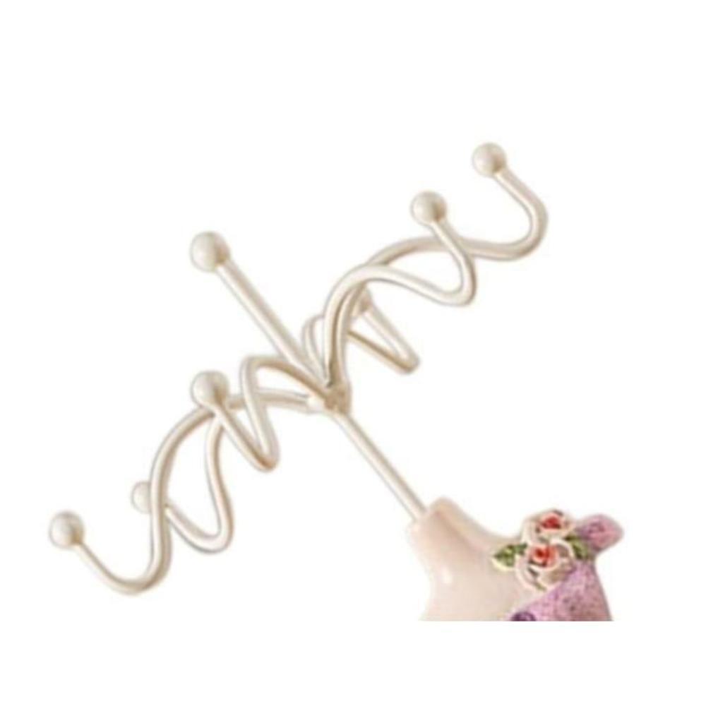 Rotating Jewelry Rack In Pink Dress - Picture 2 of 5